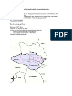 Evaluación Del Potencial Turístico de La Provincia de Anta