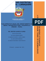 Plan Operativo Anual Doidur 2013