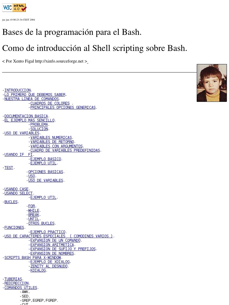 Bash Script 2.0 | PDF | Interfaz de línea de comando | Programa de ...