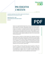 La Reforma Educativa Que Chile Necesita