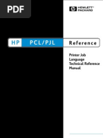 Hp Pcl-pjl Reference