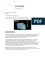 ANSYS Bracket Tutorial