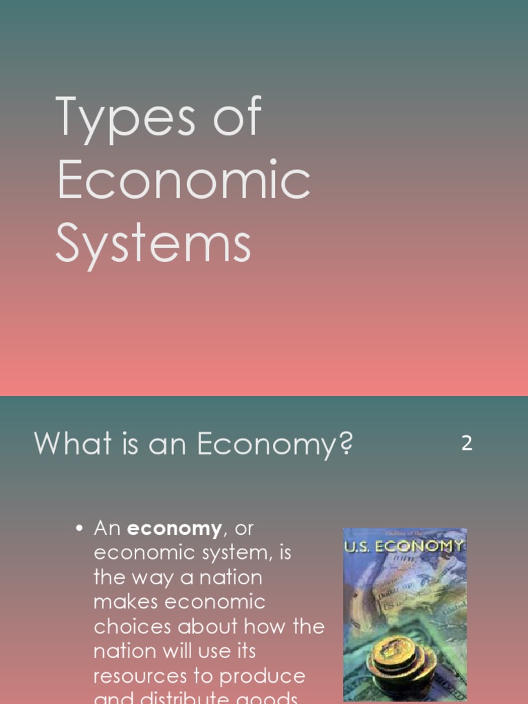 economic system definition essay