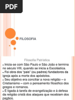 FILOSOFIA - Patristica, Escolastica, Renascimento