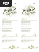 Atrium Dessert Menu