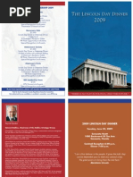 Lincoln Day Dinner Brochure