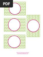 Download The House of Hendrix - Personalized Bag Tags for Lunch Box and Backpack - Green Chevron and pink-  by Allison at The House of Hendrix SN158268598 doc pdf