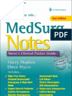 DAVIS MedSurg Notes Nurse S Clinical Pocket Guide FA Davis 2007