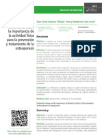 Revisión Sistemática Sobre La Importancia de La Actividad Física para La Prevención y Tratamiento de La Osteoporosis