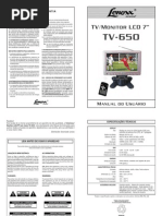 MANUAL Tv650 5a Fev 12