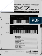 Yamaha DX7 II FD Service Manual