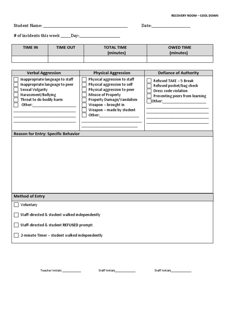 Time in Time Out Total Time (Minutes) Owed Time (Minutes) | PDF