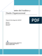 Determinantes Del Analisis y Diseno Organizacional