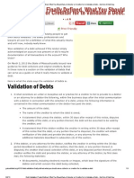 Debt Validation Defined