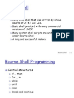 Bourne Shell Programming