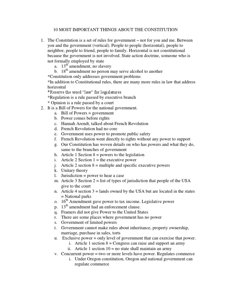 10 Most Important Things About the Constitution Supremacy Clause