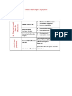 Tareas A Realizar para El Proyecto