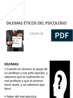 DILEMAS ÉTICOS DEL PSICOLOGO