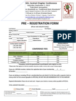 PRTESOL Pre Registration Form. 2013