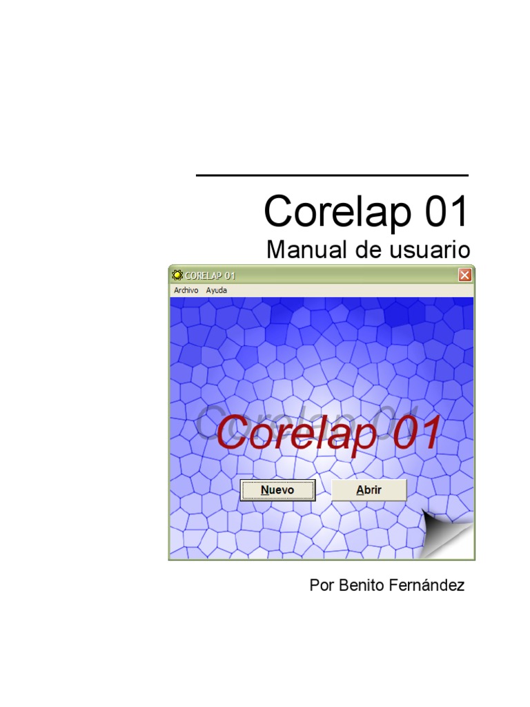 Manual de Usuario Corelap 1.0 | PDF | Archivo de computadora | Algoritmos