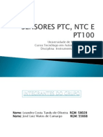Sensores de Temperatura - PTC - NTC - PT100