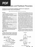 Flame Arresters and Flashback Preventers
