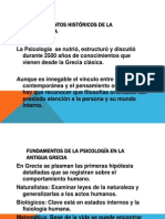 Fundamentos Históricos de La Psicología