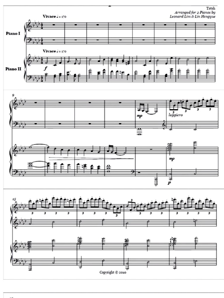 Xepher Sheet Music Pdf