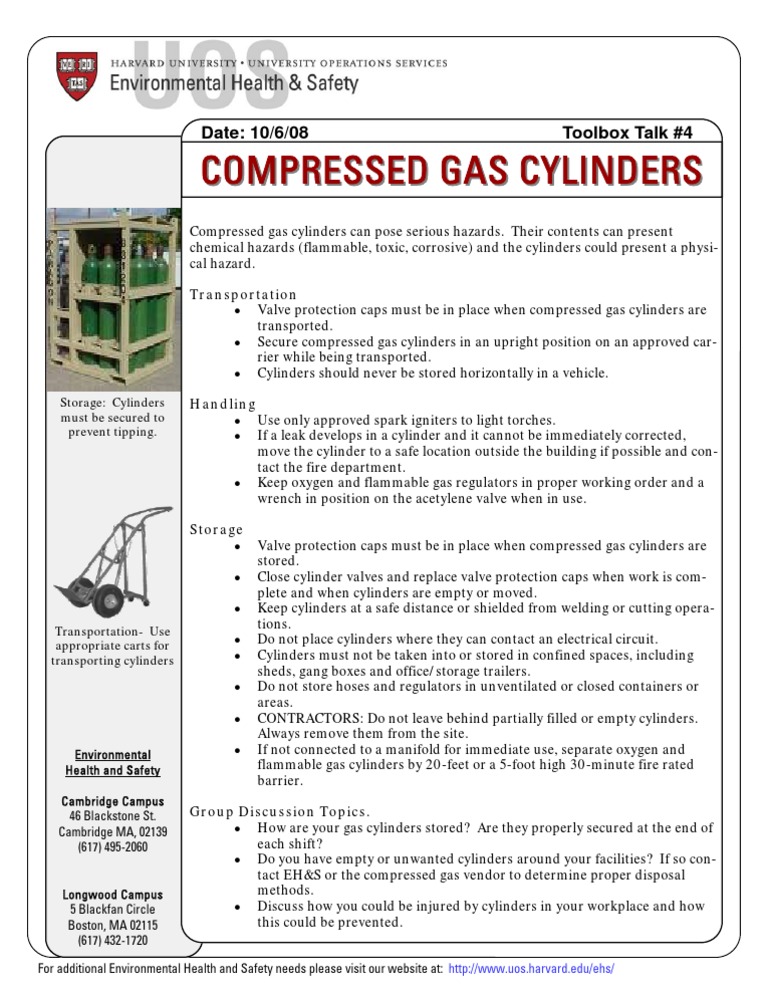 Toolbox Talk Cylinders PDF
