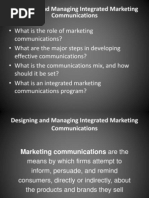 Designing and Managing Integrated Marketing Communications