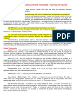 Proteção e Defesa Dos Animais e Tourada - Corrida de Touros