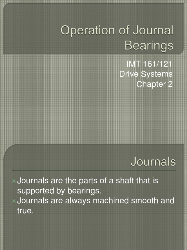Turbine Bearing Design and Lubrication | PDF | Bearing (Mechanical ...