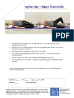 Gluteal Strengthening Open Clamshell