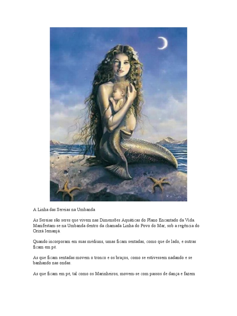 Sereias na Umbanda: Significado e Manifestação | PDF | Mar | Emoções, image size:768x1024