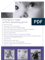 Changing nappies safely to prevent germ spread