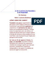 Cómo pasar de la conciencia de Necesidad a la de Prosperidad