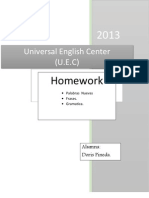 Universal English Center (U.E.C) : Homework