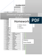 Universal English Center (U.E.C) : Homework