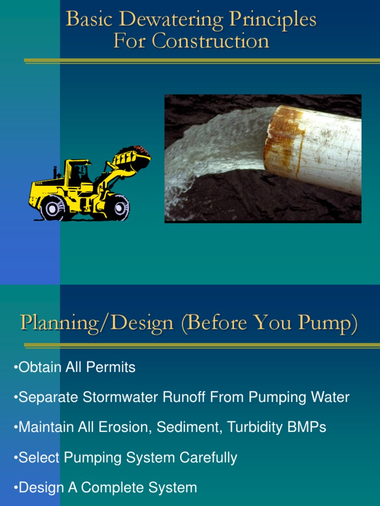 Selecting Appropriate Dewatering Systems for Construction Projects ...