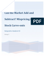 Can The Markets Add and Subtract? Mis-Pricing in Tech Stock Carve-Outs Integrative Analysis