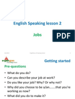English Lesson - 2 - Jobs