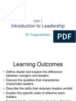 Unit 1 - Introduction To Leadership