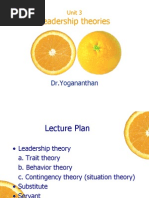 Unit 3- Theories of Leadership