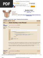 About Starting a New Thread (Threads Forum at JavaRanch)