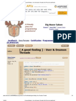 [ a Good Finding ] - User & Deamon Threads (SCJP Forum at JavaRanch)