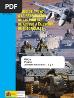 Temario de Física para las pruebas de acceso a la Escala de Suboficiales