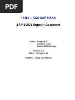 BODS Support Handover Document V0.1