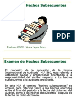 Hechos Posteriores - Subsecuentes