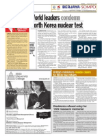 Thesun 2009-05-26 Page10 World Leaders Condemn North Korea Nuclear Test