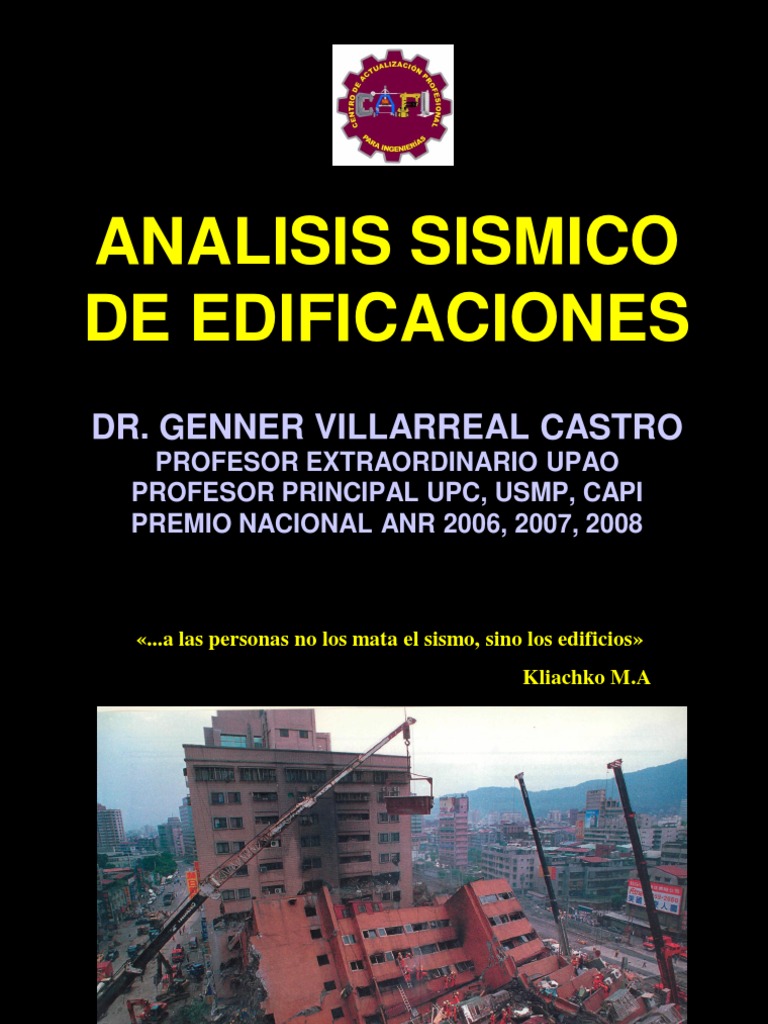Analisis Sismico De Edificaciones Pdf